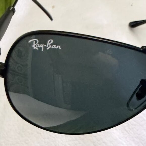 Ray-Ban RB3517 Black Aviator Sunglasses G-15 Lenses Italy Full Set Unisex main image 5